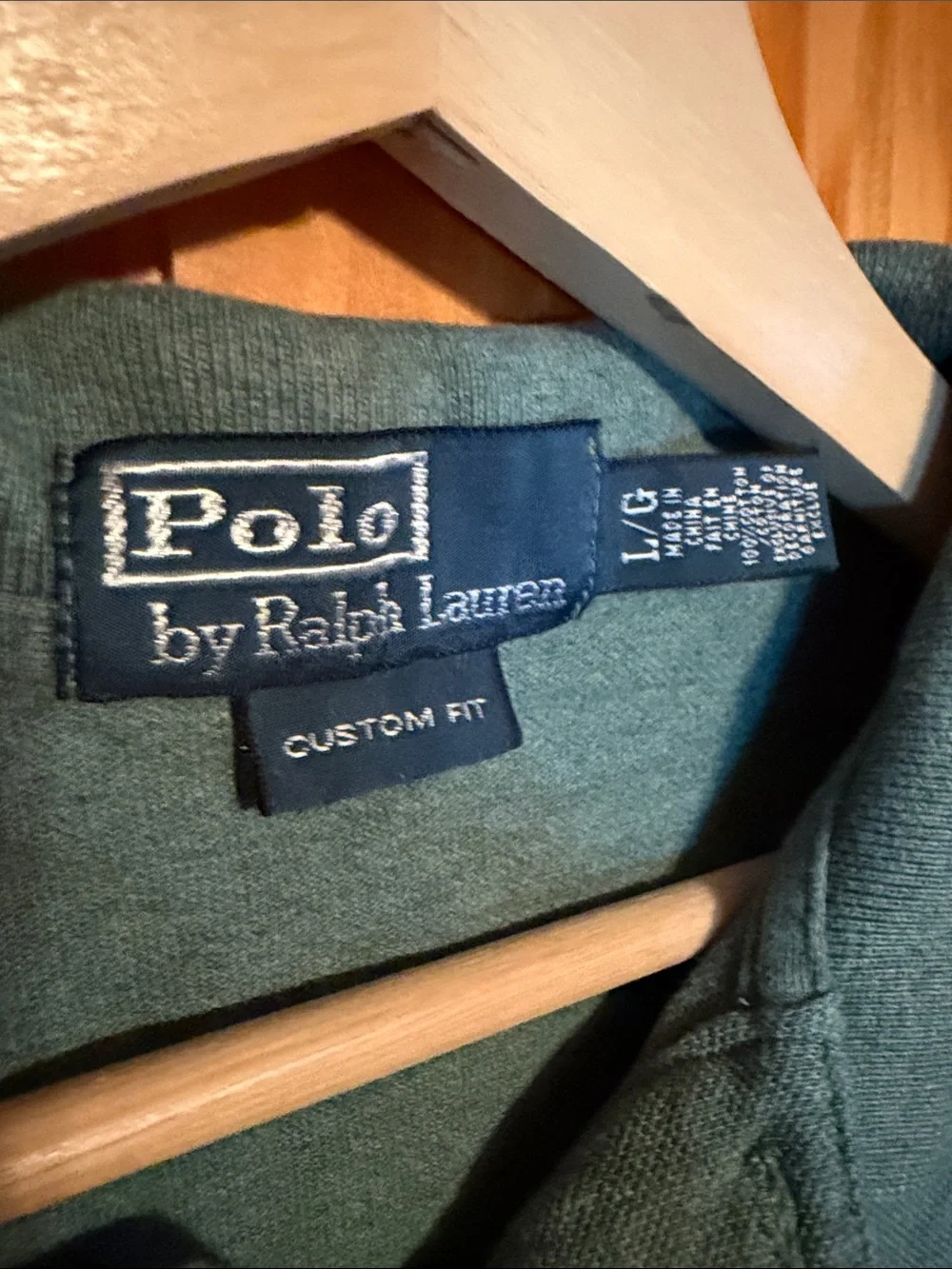 Polo Ralph Lauren Mens Pine Green Short Sleeve Polo Shirt Size L